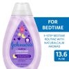 Johnson's Bedtime Tear Free Baby Moisture Body Wash and Soap with Soothing Aromas, 13.6 oz