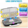 Airtight Pill Organizer Box Large Pill Dispenser for Home Travel 8 Compartment