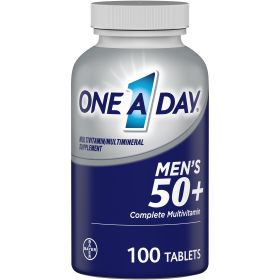 One A Day Men's 50+ Multivitamin Tablets for Men;  100 Count (Brand: One A Day)